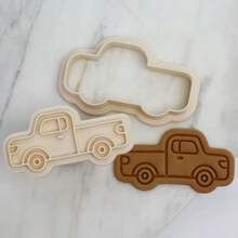 1pc 7*4cm Cartoon Car Shaped Cookie Cutter, 3D Pressed Frosting Cookie Mold For Baking DIY - White - View 8