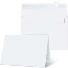 4x6 Blank Greeting Cards And Envelopes 25 Pack White Invitation Cardstock Self-Seal For DIY Wedding Invitations Photos - 1 - View 2