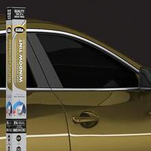 Gila Ultraescudo Color para Ventana Resistente a los arañazos, Resistente al Calor,ás protección para el Coche, 5% Ventana Posterior Limo Negro, 6 x 26 - 5% Super Black Lime - Ver 7