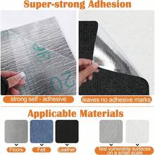 Self-Adhesive Cat Scratching Pad, Trimmable Cat Scratching Post, Cat Carpet, Anti-Scratch Protective Mat - 30*30CM - View 6