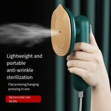 OBOVAY Handheld Iron, Portable Hanging Iron, Household Mini Steam Iron, Travel Iron, Small Size - UK Plug(220-240V) - View 1