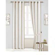 Cortinas transparentes color cafe claro de alta durabilidad de 140cm*225cm, CORTINA 1 PZ - Caqui - Ver 2