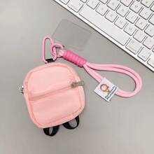 可爱有趣的小挂包手机壳短带手持迷你钱包怪异表情耳机盒牛仔裤腰包卡包迷你零钱包男女礼物送给母亲、家人、朋友、生日、节日的礼物手机挂饰、手机链 - 彩色 - 查看 29