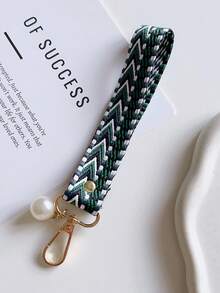 1条短款腕带，高端精致编织复古花卉图案挂链，个性化创意男女通用钥匙扣，结实耐用的手机挂绳，防丢防摔手机壳挂绳，兼容安卓及大多数智能手机，送给母亲、家人、朋友、孩子、生日、节日的礼物 - 彩色 - 查看 14