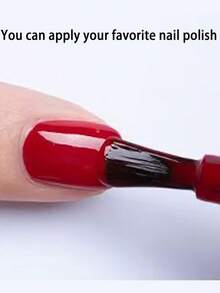 1张半固化凝胶美甲贴，16片手指凝胶贴，1片冬/春透明全贴凝胶指甲油贴纸，持久耐用，快速塑形，女士/女孩全贴指甲贴，需配合UV/LED灯使用，DIY美甲贴纸 - 無色 - 查看 6