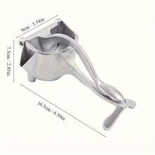 Manual Juicer, Multi-Functional Hand Press Fruit Extractor With Citrus Clamp, Efficient Squeezing, Easy To Use, Lightweight, Highquality Material, Juice Maker, Healthy Lifestyle, Lemon Squeezer - Silver - View 3