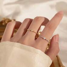 Bridal Fashion Rings - 黃色 - 查看 5