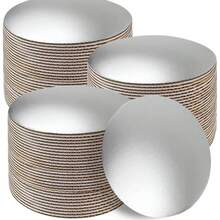 Cakeboard Round,Disposable Cake Circle Base Boards Cake Cardboard Pizza Plate Platter… - 20pcs Silvery - View 9