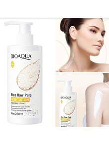 Crema de Arroz Aclara Piel Quita Manchas Hidrata Cuerpo Blanqueadora Body Arroz LOCION Extracto Arroz - Blanco - Ver 1