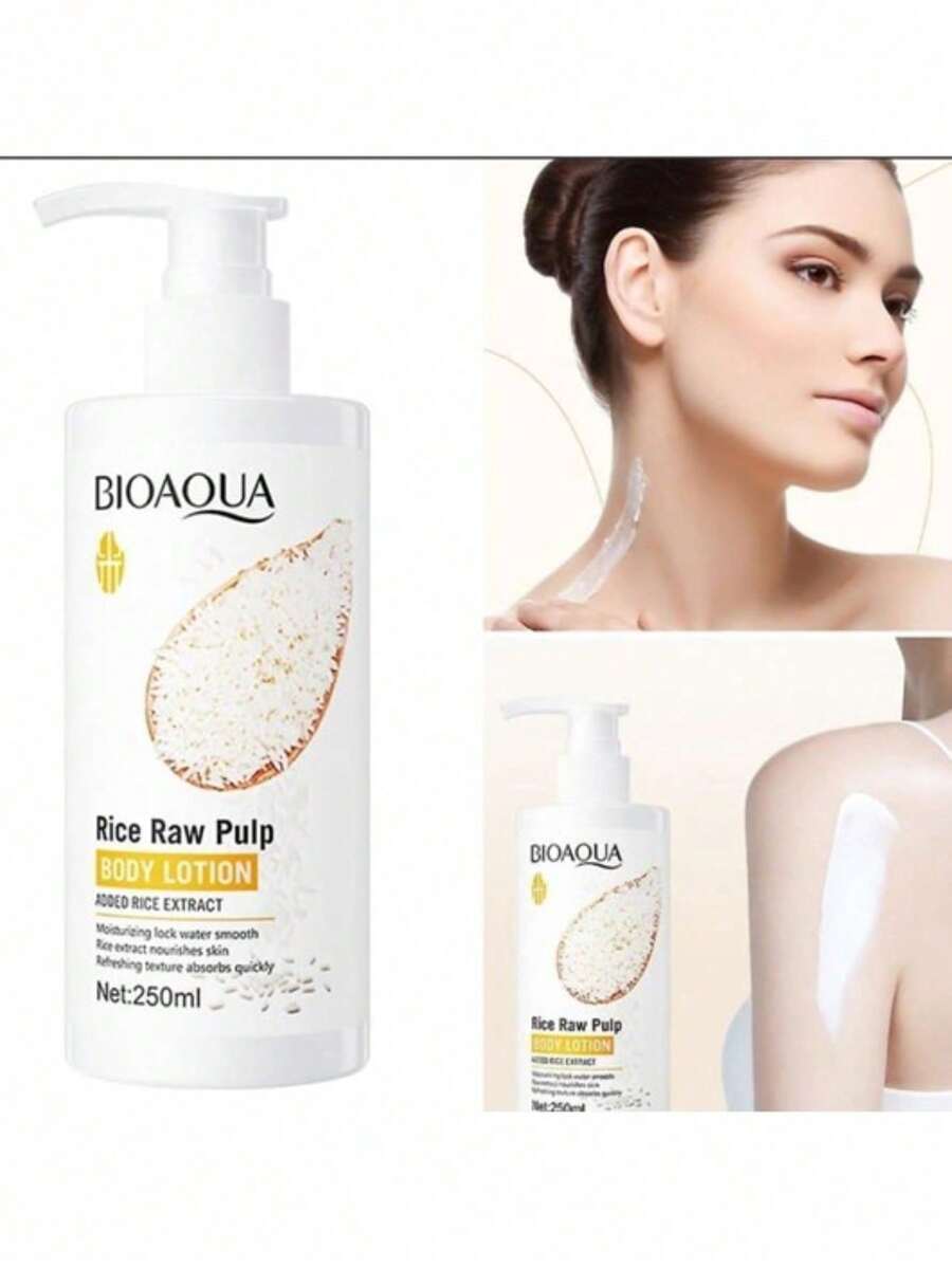 Crema de Arroz Aclara Piel Quita Manchas Hidrata Cuerpo Blanqueadora Body Arroz LOCION Extracto Arroz - Blanco - Ver 1