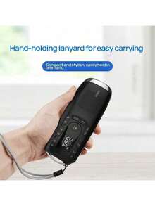 PHILIPS Đài FM di động TAR2808, cửa sổ dò đài analog cổ điển, núm điều chỉnh âm lượng lớn, chạy bằng pin, loa di động dùng trong nhà và ngoài trời, màu đen. - màu đen - Xem 6