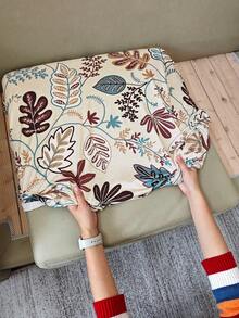 1 pieza Funda de cojín de asiento de sofá elástica y extraíble con estampado, adecuada para sala de estar, dormitorio, protección de sofá de oficina, decoración del hogar - Multicolor - Ver 8