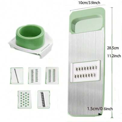 7-In-1 Multi-Functional Vegetable Chopper, Can Dice, Slice, Shred, Suitable For Kitchen. This 7-In-1 Multi-Functional Vegetable Chopper Can Cut Different Sizes Of Dices, Thick Or Thin Slices, Shreds Or Fine Shreds. Easily Chop Onions, Mushrooms, Cucumbers, Carrots, Potatoes, Ginger, Garlic, Cheese, Etc. Easy To Disassemble And Assemble.