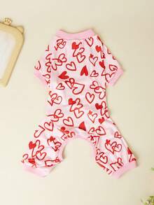 Conjunto de 1 peça de roupa confortável de poliéster para animais de estimação de quatro patas, ideal para animais de pequeno porte como cães e gatos, adequada para todas as estações do ano (não adequada para cães de grande porte). - Multicolorido - Ver 9