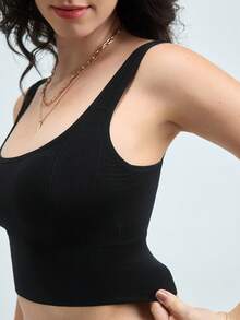 Loungeista 3 件装女士运动文胸，修身剪裁，时尚背部设计，内衣 - 彩色 - 查看 4