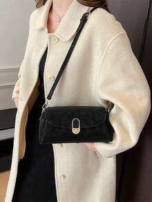 复古百搭扭锁设计单肩包，适合日常出行、约会和用餐。 - 彩色 - 查看 3