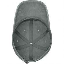 French Bulldog Lying Down Vintage Distressed Adjustable Washed Denim Mens Dad Trucker Hat Baseball Ball Cap For Men - 灰色 - 查看 4