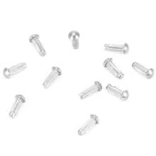 Juego Surtido de Remaches Sólidos de Vástago Moleteado de Acero Inoxidable M2 de Piezas, Varios Tamaños para Maletas, Juguetes, Herramientas de Hardware, para Sujetar y (M2*6) - 1 - Ver 1