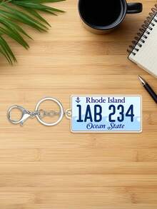 Customized Personalized USA State License Plate Replica Keyring Keychain,Customize Text,72 Styles,Personalized Acrylic Keychain USA State License Plate Replica Keyring Custom Car Accessory 50 States - Multicolor - View 42