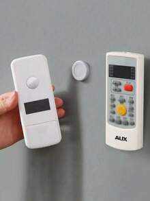 10/5 Peças Suporte Magnético Redondo para Controle Remoto, Com Adesivo Antiderrapante, Sem Necessidade de Perfuração, Estilo Casual Suporte de Parede de Metal Gancho Prático