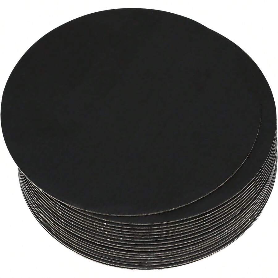 Generic Cakeboard Round,Disposable Cake Circle Base Boards Cake Cardboard Pizza Plate Platter… , - 20個黑色 - 查看 1