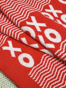 Women's Plus-Size Jacquard Knit Skirt, Featuring Vibrant, High-Saturation Colors; A Cute And Stylish Design, Perfect For Everyday Wear, Outings, And Travel.Christmas Clothes,Fall Clothes Plus Size ,Winter Clothes Women ,Striped