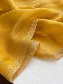 1pc Ladies' Floral Embroidery Fashion Scarf, Daily Silk & Knit Blend Shawl/Pashmina Long Scarf Outfit Accessory Elegant IMLB - 杏 - 查看 5