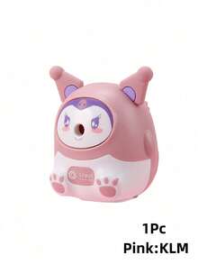 Sanrio 1Pc Kuromi Hand Crank Pencil Sharpener Cinnamoroll Cartoon Theme No Battery Required Pencil Sharpener(Some Parts May Be Random)
