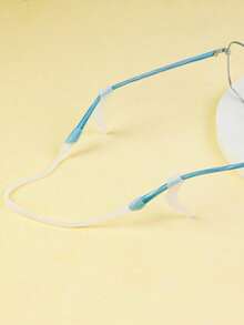 Silicone Eyeglasses Anti-Slip Nose Pads & Round Ear Hooks - Black - View 5