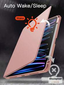 Compatible With IPad (A16) 11th Gen 11-Inch (2025) And IPad 10th Gen 10.9-Inch (2022), Protective Case With Pencil Slot, Ultra-Thin Protective Shell, Transparent Back Cover, Support Auto Wake/Sleep, Abyss Blue - Multicolor - View 5