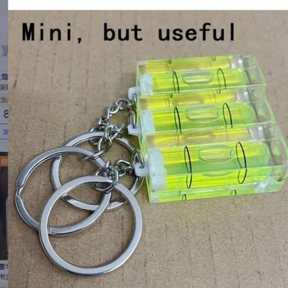 3件套便携式气泡水平仪工具套装，迷你收纳袋，15x15x40毫米水平测量布局工具，送给男友或手工爱好者的礼物