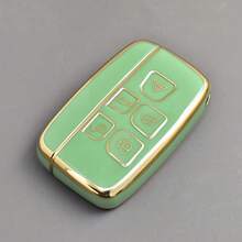 1pc TPU Material Dedicated Car Key Case, 5-Button Car Key Anti-Drop Protective Cover, Suitable For Land Rover Range Rover Evoque/Defender/Discovery 2 Models - Multicolor - View 9