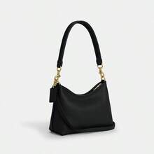 Coach Bolso de hombro para mujer, bandolera con cremallera, pequeño bolso tipo cartera, bolso tipo hobo con correa ajustable - Negro - Ver 6