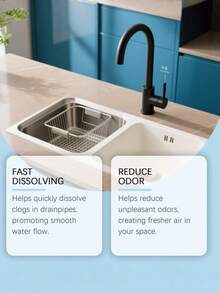 jakehoe 1 Pack Powerful Drain Cleaner Powder - Unclogs Kitchen And Bathroom Sinks, Toilets - Removes Grease And Debris - Essential Household Cleaning Item (Random New Or Old Model Shipped) - Powdery - View 3