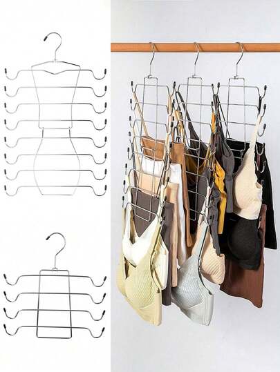 1 Adet Ev Tipi Paslanmaz Çelik Katlanır Elbise Askısı, 8/4 Katmanlı Çok Katmanlı Dikişsiz Kalınlaştırılmış İç Çamaşırı Elbise Askısı Çok İşlevli Askılı Saklama Rafı, Kaymaz Elbise Askısı Pantolon, Tayt, Etek, Eşarp vb. Olarak Kullanılabilir, Gardırop Alanını Maksimum Düzeye Çıkarır ve Temiz ve Düzenli Tutar. Yurt Odaları, Rezidanslar ve Daireler İçin Temel Ürünler Dahil Geniş Bir Kullanım Yelpazesine Sahip Gardırop Saklama Rafı ve Depolama