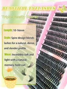 640 Pieces, Three Different Lash Curling Densities - 30D + 40D + 50D Combination Pack. It Can Meet The Needs Of Daily Makeup, Party Makeup, Stage Makeup, Etc. One Box Covers Various Makeup Requirements, Enhances The Layering Effect Of The Eyes, And Has Three Densities In One Box. Suitable For Beginners, Makeup Enthusiasts For Daily Use, Stage/Photography Users To Use Together, Or Can Be Freely Combined With Various Styles.