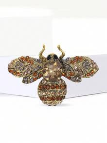 复古珐琅水钻蜜蜂胸针 - 时尚昆虫别针，男女通用，宴会服装配饰/朋友聚会徽章礼物 - 蜜蜂 - 查看 24