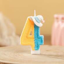 2-Color Blue Witch Hat Numeral Birthday Candles, Holiday Theme Cake Topper, Birthday Party Decorations And Suitable Small Gifts, Creates Holiday Atmosphere