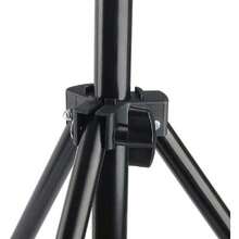 PRO 110/160/210cm 重型弹簧式摄影棚灯架，带 1/4” 螺丝和 5/8 螺柱，适用于视频照明、人像和摄影（1 件装） - 黑色 - 查看 5