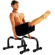 Push Up Bar Parallettes Bars For L-Sit And Dip Heavy-Duty No Wobbling Parallel Bars Stand For Handstands Full Planche Calisthenics 9.5in High Workout Stands For Home Fitness Training - Yellow - View 7