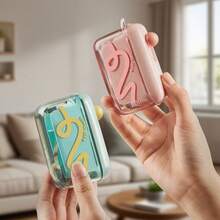 1PC-Dopamine Automatic Flosser And Toothpick Dispenser, One Click Operation, Flosser Bar Automatic Device, Portable Flosser Cartridge Button Mechanism, Compact PE Box Suitable For Travel, Pockets Or Bags - Nhiều màu - Xem 1