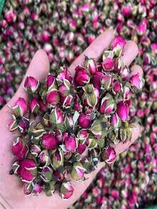 200克/300克装天然优质红玫瑰花蕾，永生干花装饰，非常适合室内家居和卧室装饰摆件、DIY肥皂制作、蜡烛干花香氛搭配、手工艺品制作、婚礼装饰、节日派对装饰、花卉植物等。 - 平陰玫瑰花(1件) - 查看 10