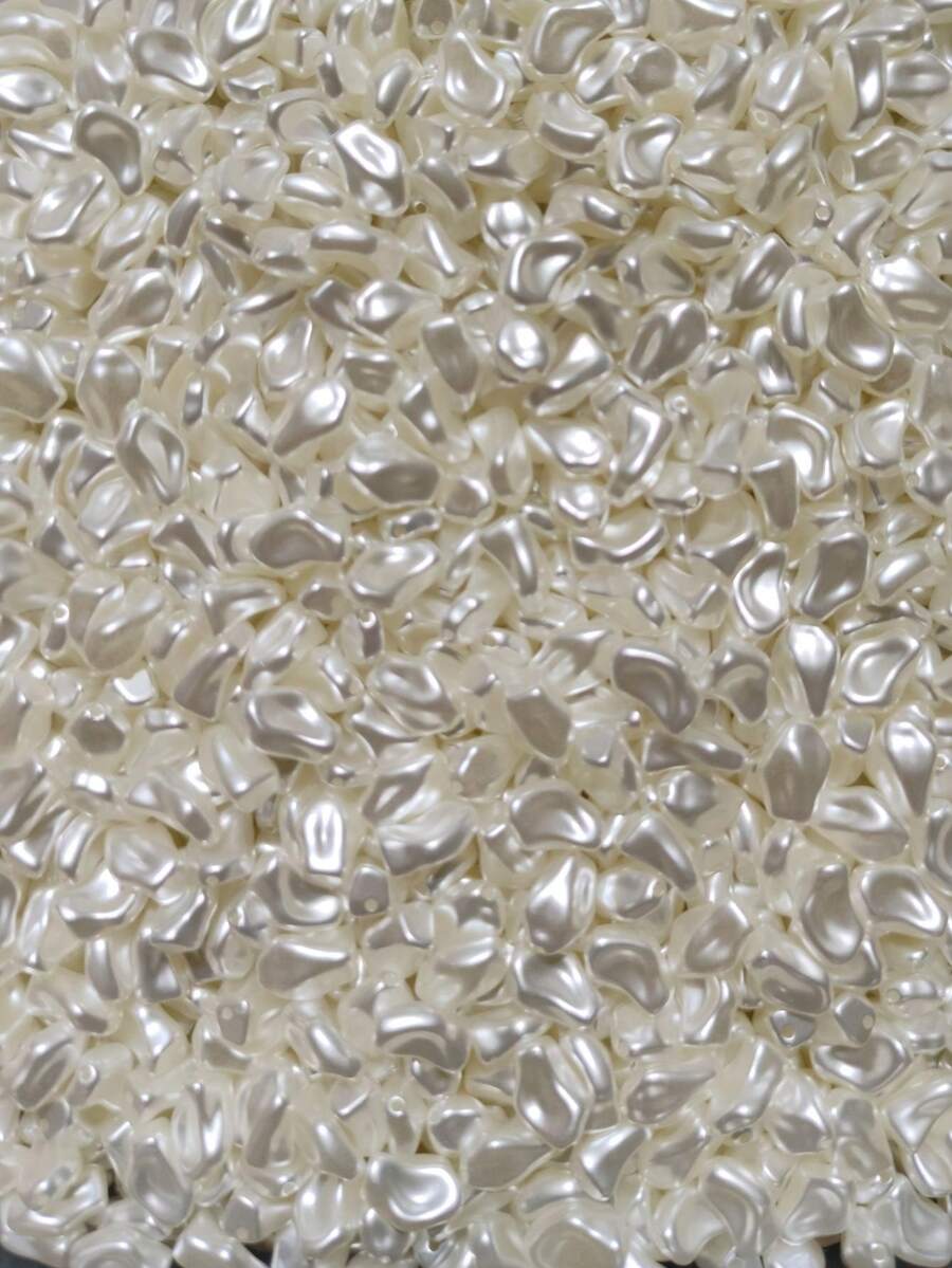 Bead Spacers 100/200 Pcs Shell, Star, Teardrop, Flower And Other Shapes Pearly Jewelry Crafts - Organic Pearl G - Approx. 12mm - View 1