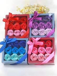 1 bánh xà phòng tắm hình cánh hoa hồng, xà phòng tinh dầu hương thơm dịu nhẹ, quà tặng Ngày Valentine, Ngày của Mẹ, quà tặng tiệc cưới, xà phòng hương hoa hồng, xà phòng làm sạch dịu nhẹ, xà phòng hình hoa, xà phòng quà tặng cho phụ nữ, quà tặng xà phòng cho tiệc tùng, xà phòng quà tặng lãng mạn, xà phòng hoa trang trí. - Nhiều màu - Xem 8