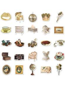 1 Set Moisturizing No-Rinse Hand Sanitizer Spray Kit, Full Coverage Design Includes Spray Bottle, Bottle Protector, Funnel, Hanging Rope, Convenient To Use, Made Of Soft Silicone, Portable For Daily, Travel, Work, Makeup, Comes With 50pcs Retro INS Stickers To Customize Your Spray Bottle (Hand Sanitizer Liquid Not Included, Please Add Water After Receiving And Opening) - Multicolor - View 8