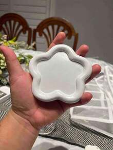 Leather Jewelry Tray For Rings, Earrings And Bracelets; Storage Organizer For Nightstand And Dresser; Catchall Tray For Watch And Coin; Phone And Key Holder With Printed Gold English Words, Gift For Back To School