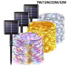 7M/12M/22M/32M 8 种模式户外太阳能仙女灯 LED 铜线灯圣诞灯防水花园装饰 - Solar Power - 查看 1