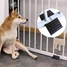 6 Pieces Dog Gate Support Feet - Sturdy Design Gate Stabilizer, Universal Pet Barrier Base, Heavy Duty Support Set Multi Piece Fence Stand Feet Dogs Cats - atributo único - Ver 9