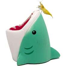 1pc Realistic Resin Shark Head Aquarium Decor, Mini Model - A - View 10