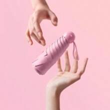 All-Weather Umbrella - Reinforced Windproof, Ultra-Lightweight, Super Mini 5-Fold Capsule Umbrella,Spring Summer Picks,Brides Maid Gifts,Room,Bedroom Decor,Beach,Travel,For Men,For Women,Vacation,Women's Day,Travel Essentials,Wedding Favours,Y2k,Bedroom,Car Accessories Women,Kitchen Decor - Multicolor - View 4